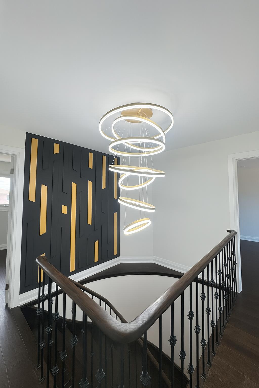 Staircase and Chandelier - Mississauga